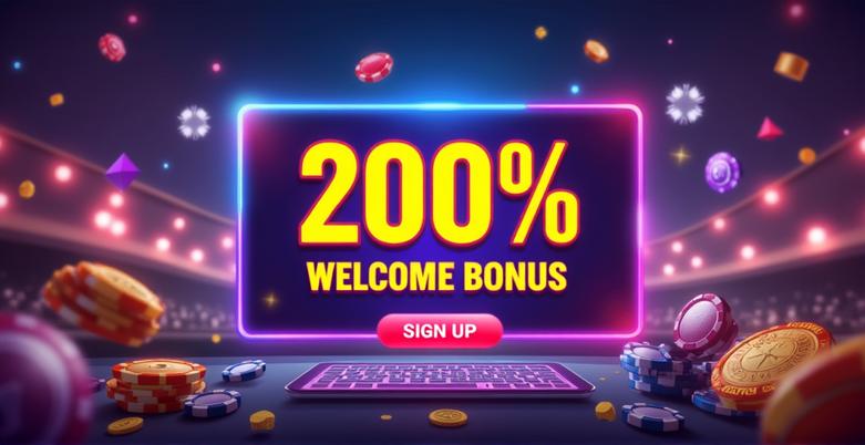 สมัครเว็บพนัน รับโบนัสต้อนรับ 200%